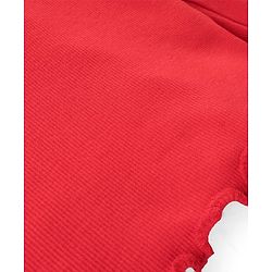 Babyhug Cotton Knit Full Sleeves Solid Colour Skivi T-Shirt- Red