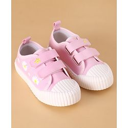 Cute Walk by Babyhug Casual Shoes with Velcro Closure Floral Print - Pink