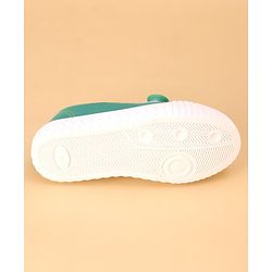 Cute Walk by Babyhug Casual Shoes with Velcro Closure Panda Applique - Green