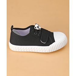 Cute Walk by Babyhug Casual Shoes with Velcro Closure Panda Applique - Green
