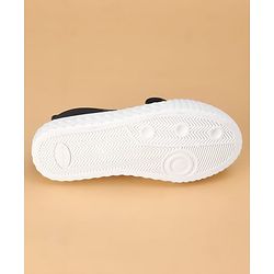 Cute Walk by Babyhug Casual Shoes with Velcro Closure Panda Applique - Black