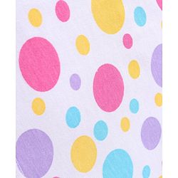 Babyhug Cotton Knit Sleeveless Polka Dot Printed Top - White