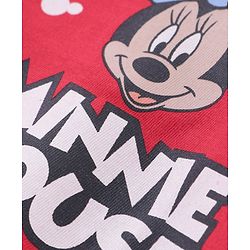 Babyhug Disney Cotton Knit Full Sleeves Tops with Frill Detailing & Minnie Mouse Print Pack of 3 - Multicolor