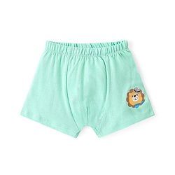 Babyhug 100% Cotton Knit Antibacterial Trunks Lion & Tiger Print Pack of 5 - Multicolour