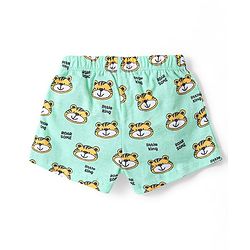 Babyhug 100% Cotton Knit Antibacterial Trunks Lion & Tiger Print Pack of 5 - Multicolour