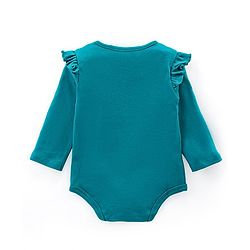 Babyhug 100% Cotton Interlock Knit Full Sleeves Onesies With Polka Dot & Floral Print Pack of 3 - Purple Green & Navy