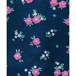 Babyhug 100% Cotton Interlock Knit Full Sleeves Onesies With Polka Dot & Floral Print Pack of 3 - Purple Green & Navy