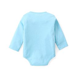 Babyhug 100% Cotton Knit Full Sleeves Teddy Printed Onesie with Leggings Cap Mitten & Booties - Multicolour