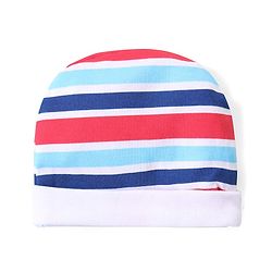 Babyhug 100% Cotton Knit Full Sleeves Teddy Printed Onesie with Leggings Cap Mitten & Booties - Multicolour