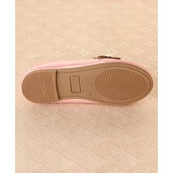 Cute Walk by Babyhug Slip On Ballerina With Pearl Applique -Pink