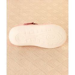 Cute Walk by Babyhug Ballerinas With Velcro Closure & Butterfly Applique - Pink