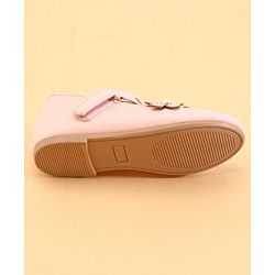 Cute Walk by Babyhug Ballerinas With Floral Applique - Pink