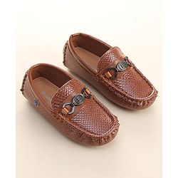 Cute Walk by Babyhug Slip On Formal Shoes- Brown