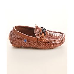 Cute Walk by Babyhug Slip On Formal Shoes- Brown