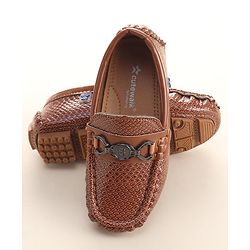 Cute Walk by Babyhug Slip On Formal Shoes- Brown