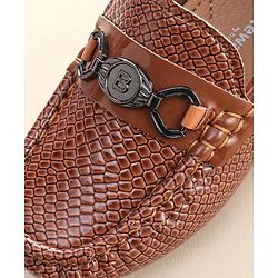 Cute Walk by Babyhug Slip On Formal Shoes- Brown