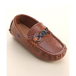 Cute Walk by Babyhug Slip On Formal Shoes- Brown