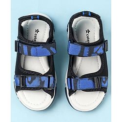 Cute Walk by Babyhug Velcro Closure Sandals - Dark Blue