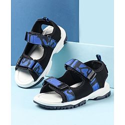 Cute Walk by Babyhug Velcro Closure Sandals - Dark Blue