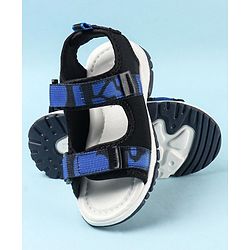 Cute Walk by Babyhug Velcro Closure Sandals - Dark Blue