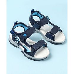 Cute Walk by Babyhug Velcro Closure Sandals with Applique - Blue