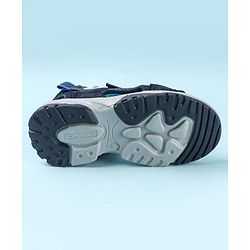 Cute Walk by Babyhug Velcro Closure Sandals with Applique - Blue