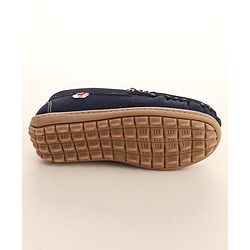 Cute Walk By Babyhug Formal Slip On Shoes - Dark Blue