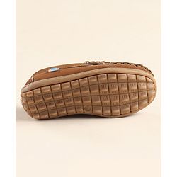 Cute Walk By Babyhug Formal Slip On Shoes - Brown
