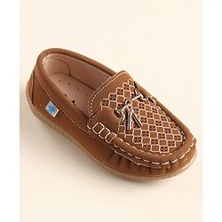 Cute Walk By Babyhug Formal Slip On Shoes - Dark Blue