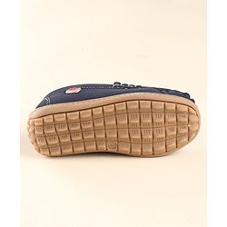 Cute Walk By Babyhug Formal Slip On Shoes - Dark Blue