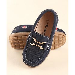 Cute Walk By Babyhug Formal Slip On Shoes - Dark Blue