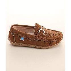 Cute Walk By Babyhug Formal Slip On Shoes - Dark Blue