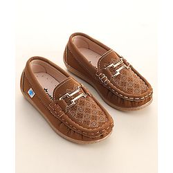 Cute Walk By Babyhug Formal Slip On Shoes - Dark Blue