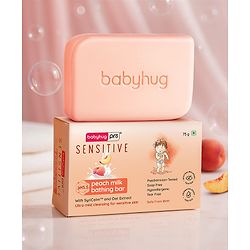 Babyhug Pro Sensitive pH 5.5 Peach Milk Bathing Bar - 75 g