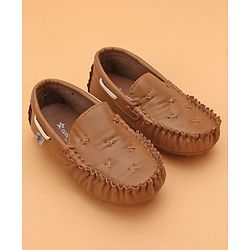 Cute Walk by Babyhug Formal Wear Loafers - Brown
