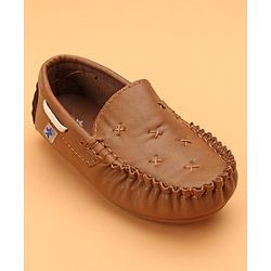 Cute Walk by Babyhug Formal Wear Loafers - Brown