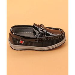 Cute Walk by Babyhug Slip On Formal Shoes - Black