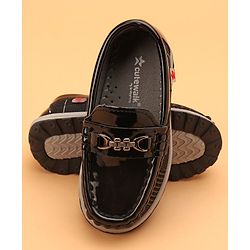Cute Walk by Babyhug Slip On Formal Shoes - Black
