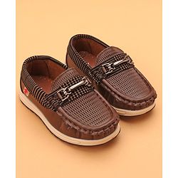 Cute Walk by Babyhug Formal & party Wear Slip On Shoes - Coffee