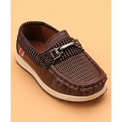 Cute Walk by Babyhug Formal & party Wear Slip On Shoes - Coffee