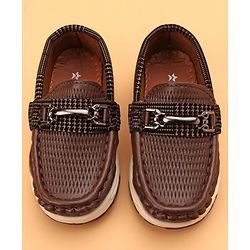 Cute Walk by Babyhug Formal & party Wear Slip On Shoes - Coffee