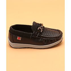 Cute Walk by Babyhug Formal & party Wear Slip On Shoes - Black