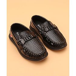 Cute Walk by Babyhug Formal Slip On Shoes - Dark Brown