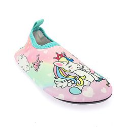 Cute Walk by Babyhug Slip On Water Shoes Unicorn Print - Pink