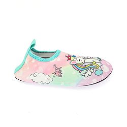 Cute Walk by Babyhug Slip On Water Shoes Unicorn Print - Pink