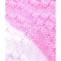Babyhug Knitted Full Sleeves Front Open Hooded Sweater with Stripes Design - Pink