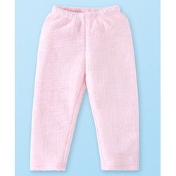 Babyhug Velour Knit Full Sleeves Winter Wear Night Suit with Unicorn  Applique - Pink