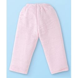 Babyhug Velour Knit Full Sleeves Winter Wear Night Suit with Unicorn  Applique - Pink