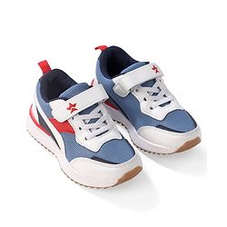 Cute Walk by Babyhug Slip On Sneakers with Velcro Closure - White & Blue