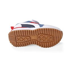 Cute Walk by Babyhug Slip On Sneakers with Velcro Closure - White & Blue
